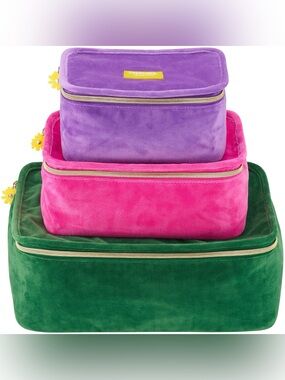Marc Jacobs Three-Piece Velvet Pouch Set